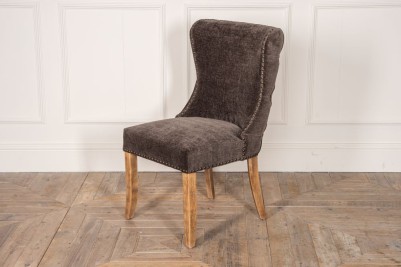 grey upholstered dining chair